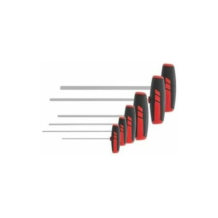Holex T-Handle Hex Key Set, 6 Pc, 2.5 mm to 8 mm 627487 6